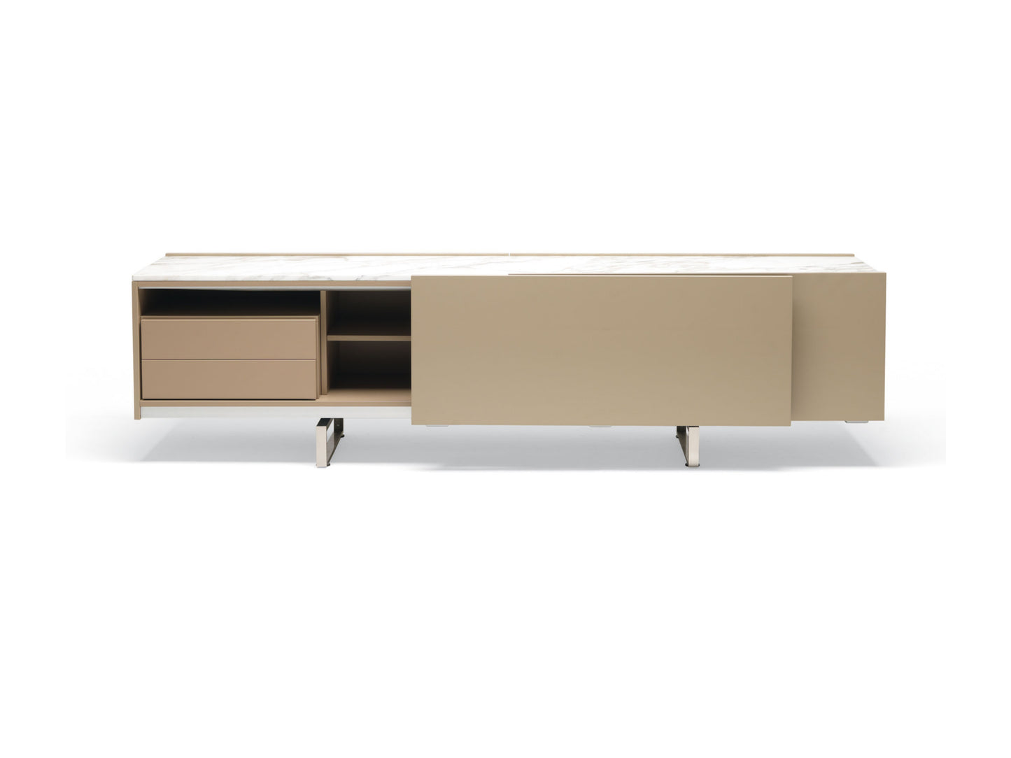SQUARE | Sideboard with sliding doors by MisuraEmme