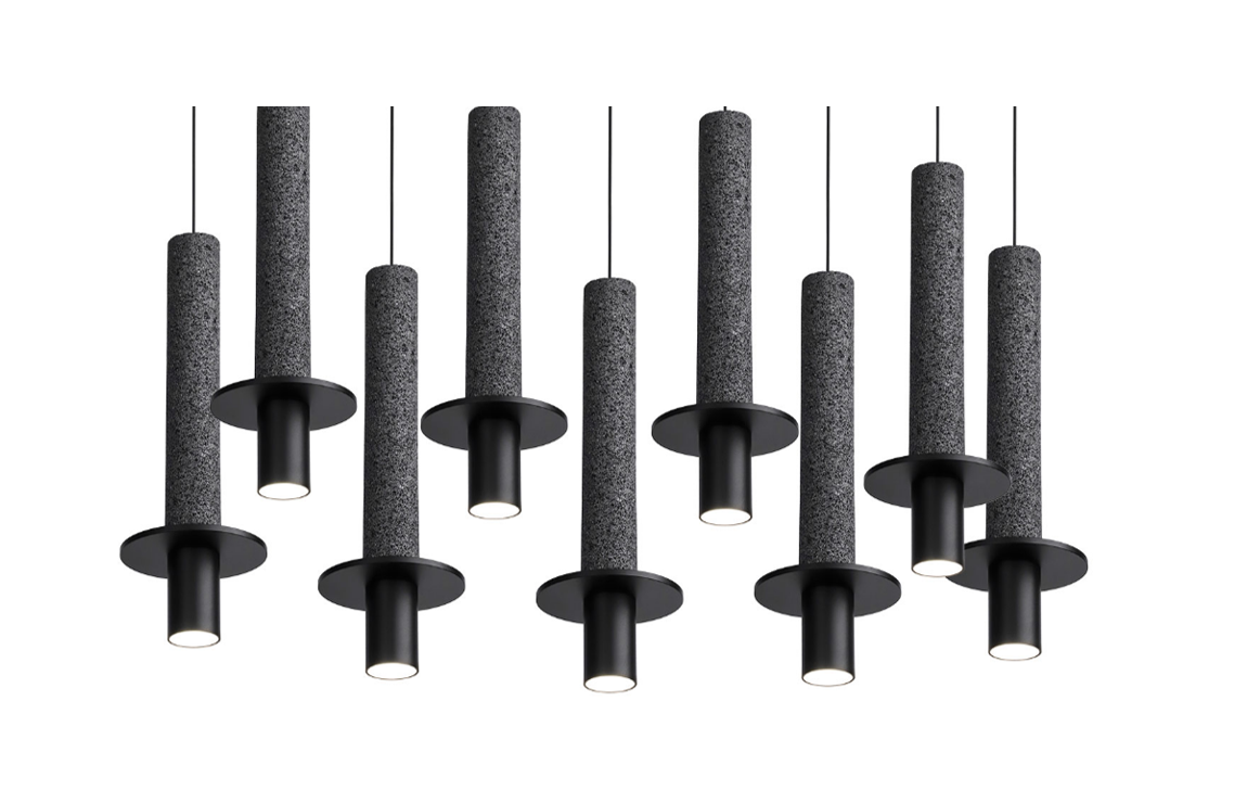 META BLACK I Nine Light Pendant by David Pompa $11,250.00