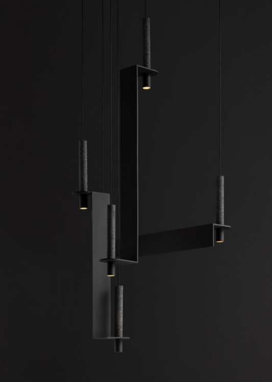 META MATTE BLACK | Step Vertical Pendant by David Pompa from $4,500
