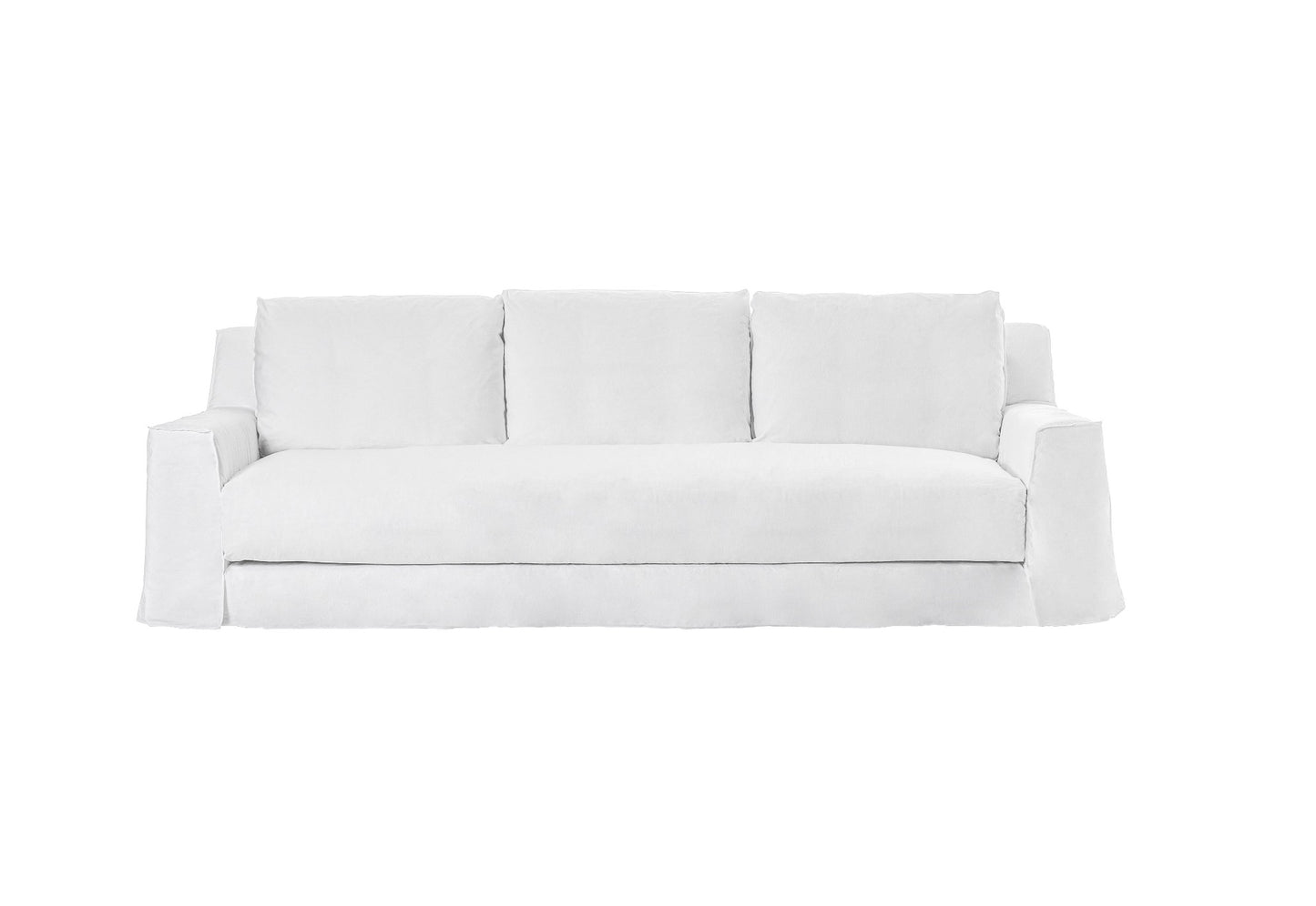 Gervasoni Loll 14 Sofa in White Linen Upholstery by Paola Navone - $9,250.00