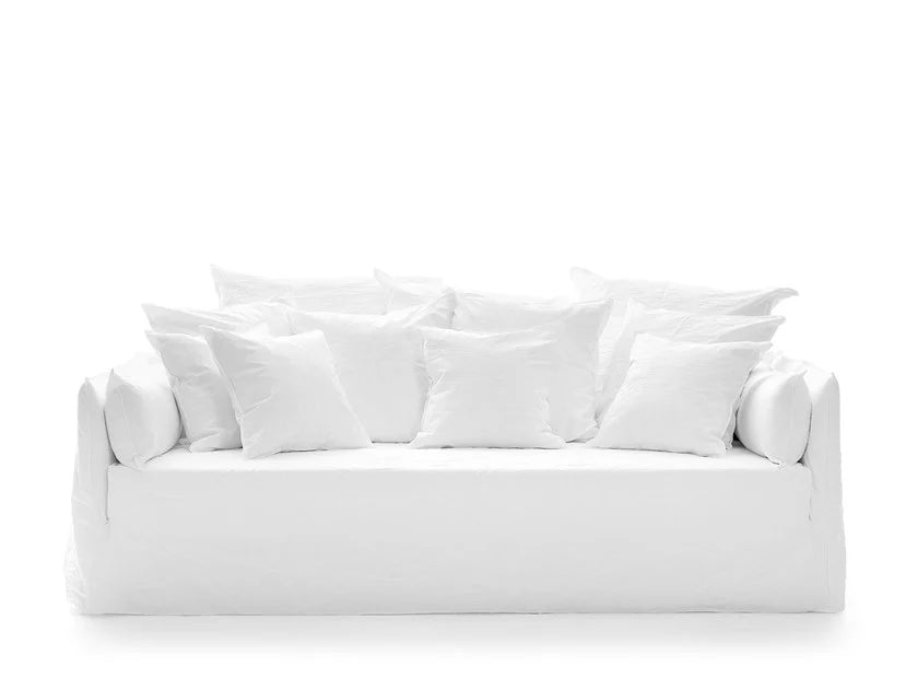 Gervasoni Ghost 16 Sofa in White Linen Upholstery by Paola Navone $9300.00