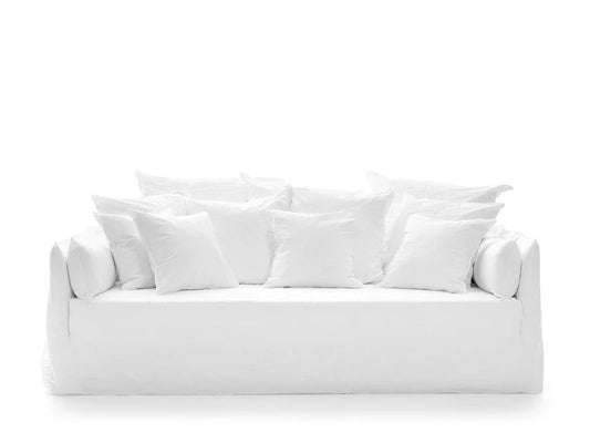 Gervasoni Ghost 16 Sofa in White Linen Upholstery by Paola Navone $9,300.00