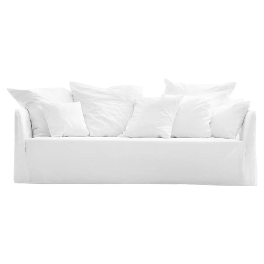Gervasoni Ghost 112 Sofa in White Linen Upholstery by Paola Navone $7,000.00